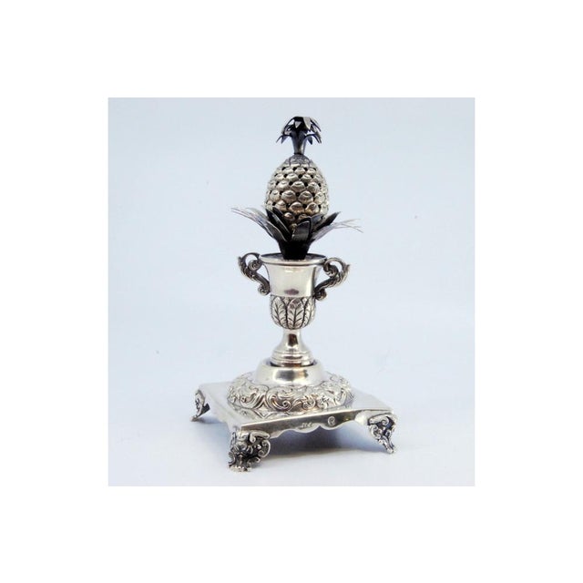 Silver Toothpick Holder For Sale - Image 3 of 10