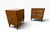 A handsome pair of Mid-Century Modern 3-Drawer Walnut Nightstands, American made and dating to the 1960s. Each nightstand...