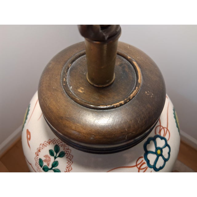 Vintage Frederick Cooper Double Happiness Lamp For Sale - Image 9 of 11