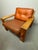 Mid-Century Modern Mid-Century Brutalist Bonanza Armchair in Cognac Leather with Wooden Frame by Esko Pajamies, Finland, 1960s For Sale - Image 3 of 8