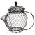Shabby Chic Vintage Folk Art Teapot Egg Basket For Sale - Image 3 of 5