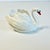 Alabaster 1970s Vintage Hollywood Regency Coastal German Goebel Porcelain Swan Petite Planter. For Sale - Image 8 of 13
