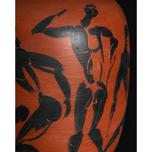 Hand-Painted Ceramic Vase by Dietmar Liedke for Karlsruher Majolika, 1970s For Sale - Image 6 of 12