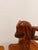 Wood 1940s Romweber Viking Oak Equestrian Horse Head Dining Side Chair Trio For Sale - Image 7 of 15