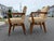 Brown Mid Century Attributed to Jens Risom C-108 Arm Chairs For Sale - Image 8 of 11