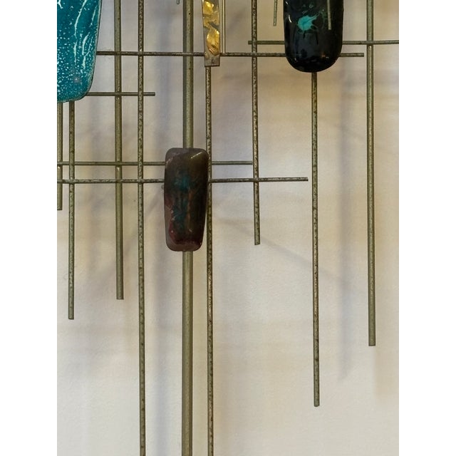 Mid-Century Modern 1960s Metal and Enamel Wall Sculpture by Cranbrook Products For Sale - Image 3 of 7