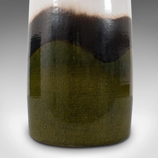 1950s German Ceramic Earth Tone Vase For Sale - Image 12 of 13