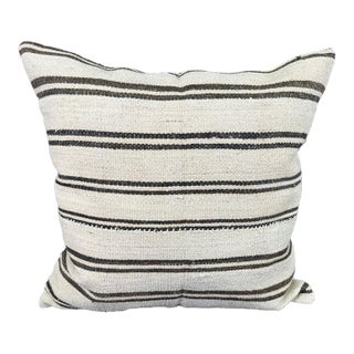 Turkish Hemp Pillow Cushion Natural Beige Brown Pillow Cushion Cover 24x24 For Sale