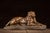 American Vintage j.l. Boulton Bronze-Clad Reclining Tiger Sculpture For Sale - Image 3 of 6