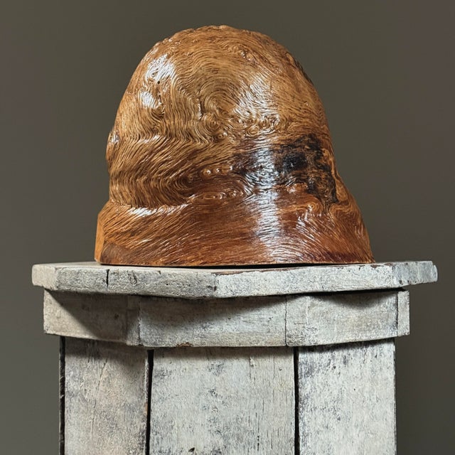 Contemporary Vintage Abstract Organic Modern Burl Wood Sculpture For Sale - Image 3 of 10