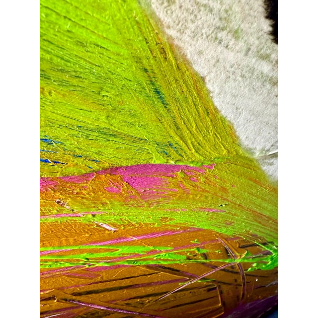 Red Alexander Liberman, Large Modernist Alexander Liberman Contemporary Mixed Media Painting Svet III, 1984 For Sale - Image 8 of 13