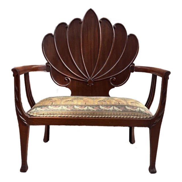 Mid 20th Century Italian Grotto Hand Carved Settee For Sale