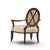 Brown Barbara Barry for Baker Furniture Mahogany Oval X Back Lounge Chairs - Pair For Sale - Image 8 of 12
