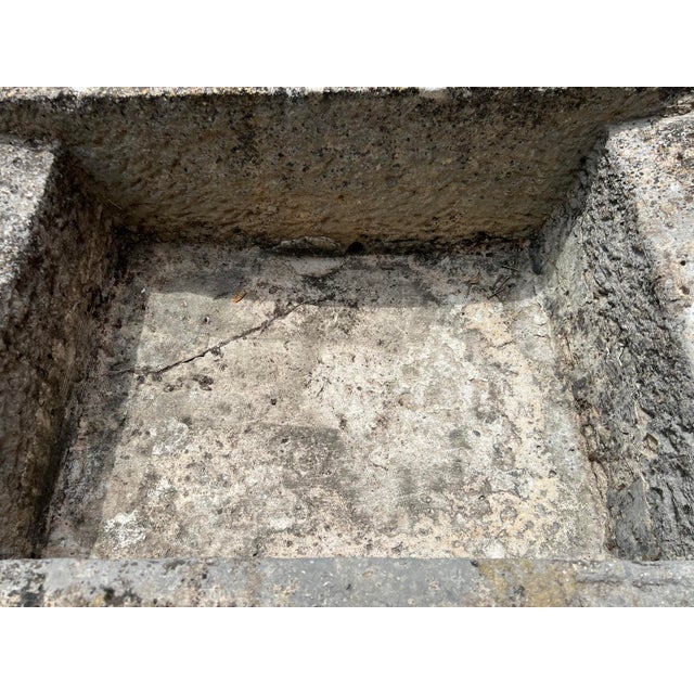 Antique French Double Sloped Monolithic Limestone Lavoir Trough, Circa 1800 For Sale - Image 12 of 14