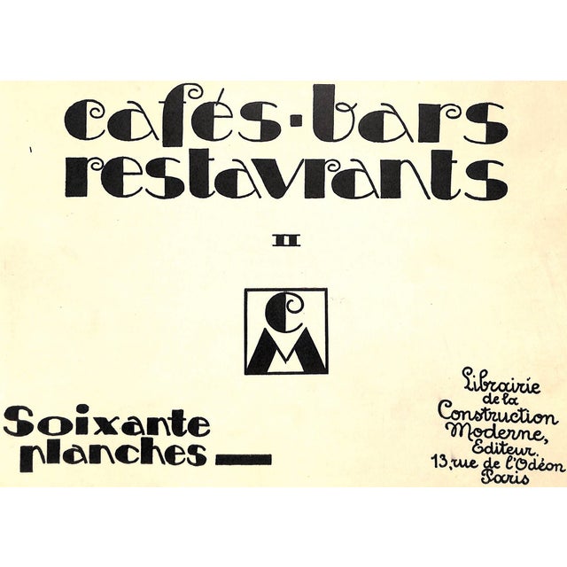 Librairie de la Construction Moderne, Editeur 1925 First Edition 10" x 13" Sixty plates include photographs and plans....