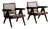Lounge Chairs PJ-SI-29-A in Teak and Cane by Pierre Jeanneret, 1950s Set of 2 For Sale