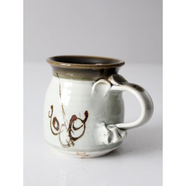 Vintage Studio Pottery Mug For Sale - Image 12 of 13
