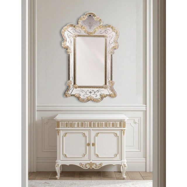 Eolo Venetian Mirror in Murano Glass from Fratelli Tosi For Sale - Image 6 of 8