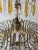 Italian Micro-Beaded Tiered Yellow Crystal Prisms Chandelier C 1920 Amber For Sale - Image 4 of 12