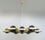 Fabio Ltd 21st Century Honeycomb Natural Brass Smoky Murano Chandelier by Fabio LTD For Sale - Image 4 of 7