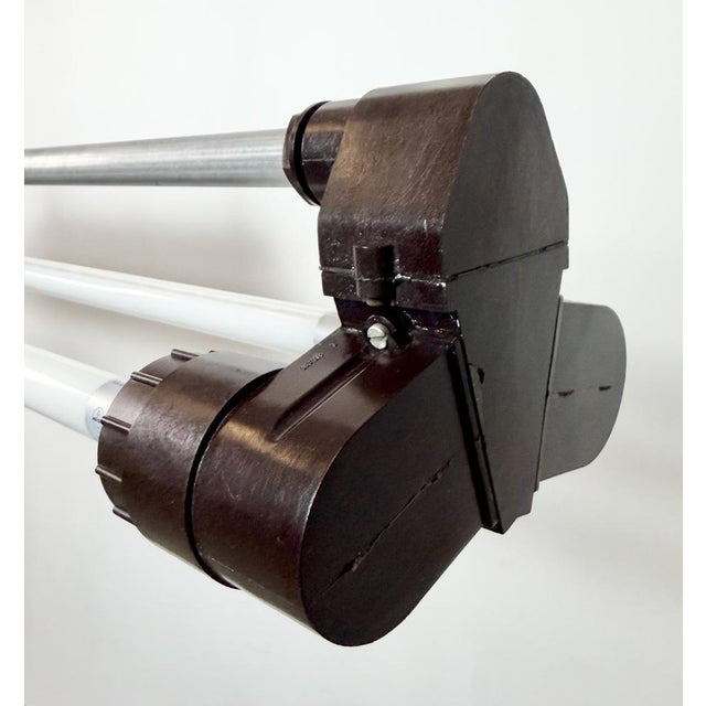 1970s Industrial Silver Tube Light from Elektrosvit, 1970s For Sale - Image 5 of 17
