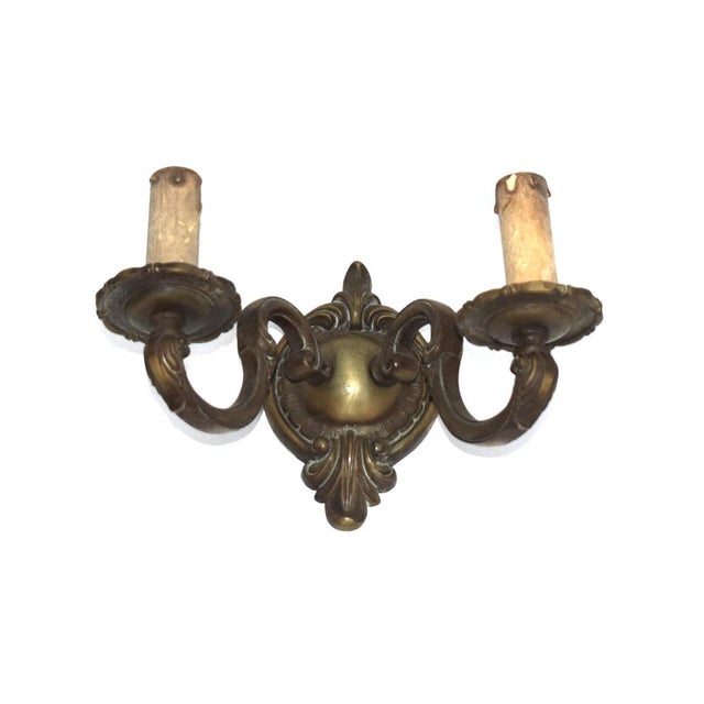 Bronze Wall Lamps, 1890s, Set of 2 For Sale - Image 5 of 10