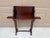 Vintage Federal Mahogany Library Book Stand With Pull-Out Drink Trays For Sale - Image 9 of 15