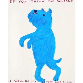 David Shrigley Blue Dog For Sale