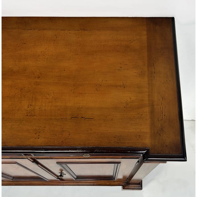 Brown Baker Furniture Tuscan Style Walnut Sideboard Buffet Cabinet For Sale - Image 8 of 12