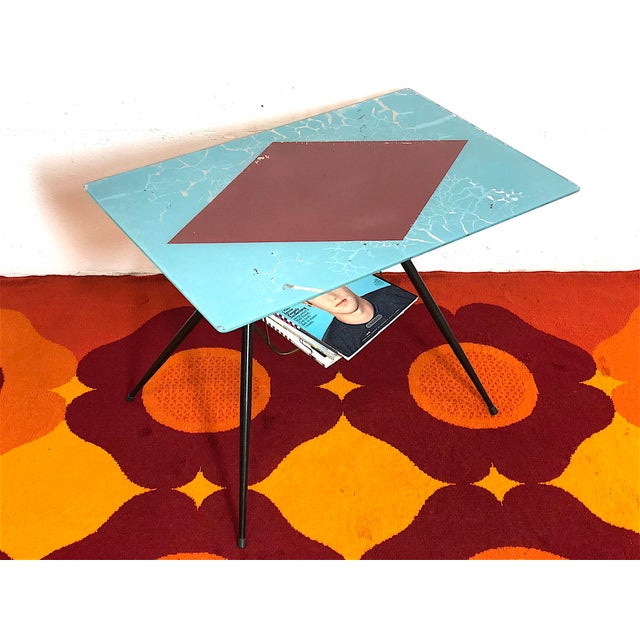 Vintage Glass Coffee Table with Magazine Rack, Italy, 1960s For Sale - Image 4 of 13