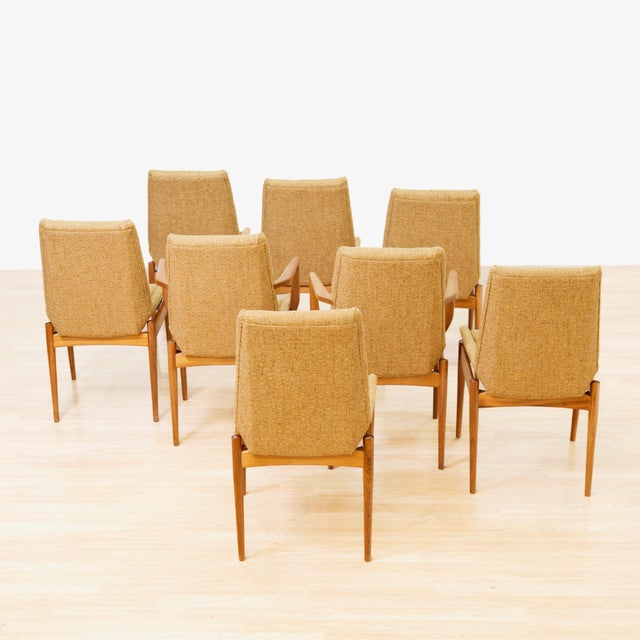 Wood Set of Eight Mid Century Dining Chairs Attributed to Robert Heritage for Archie Shine For Sale - Image 7 of 12