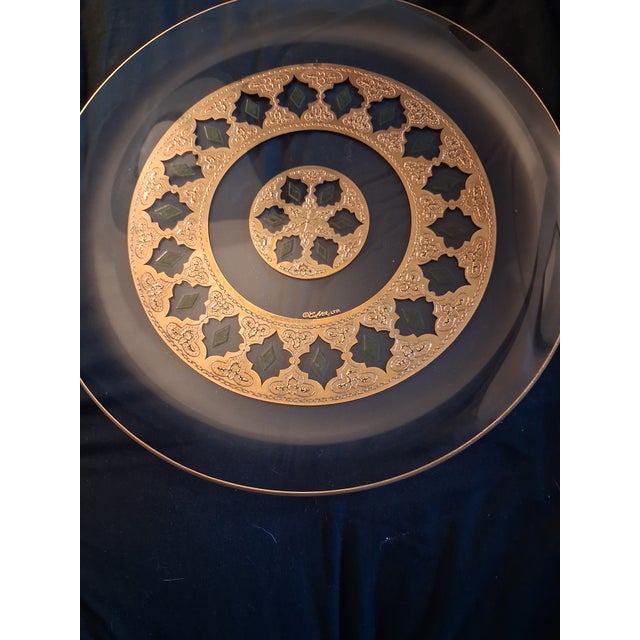 Mid 20th Century Vintage Mid-Century Modern Culver Ltd. Valencia Serving Platter Tray For Sale - Image 5 of 12