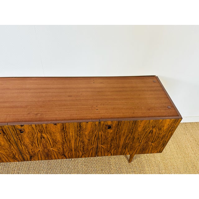 1960s Scandinavian Walnut Sideboard with Tapered Legs, 1960 For Sale - Image 5 of 18