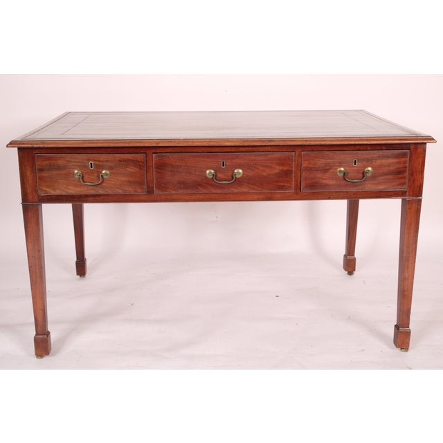 George II Mahogany Partners Writing Table For Sale - Image 4 of 12