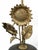 Sunflower-Themed Brass Table Lamp with Porcelain Base For Sale - Image 5 of 8