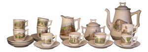 Coffee Set by Richard Ginori, 1911, Set of 12
