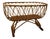 Vintage Rattan Wicker Baby Bassinet on Stand, Europe, 1970s For Sale