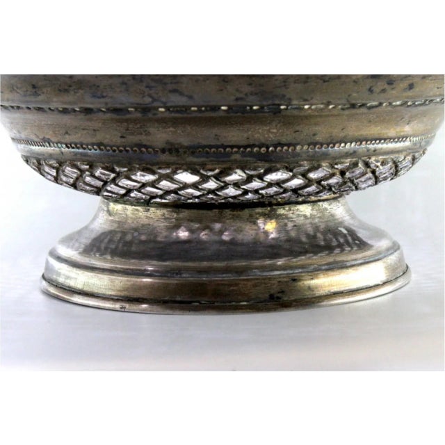 Silver Fruit Bowl with Floral Motifs For Sale - Image 5 of 11