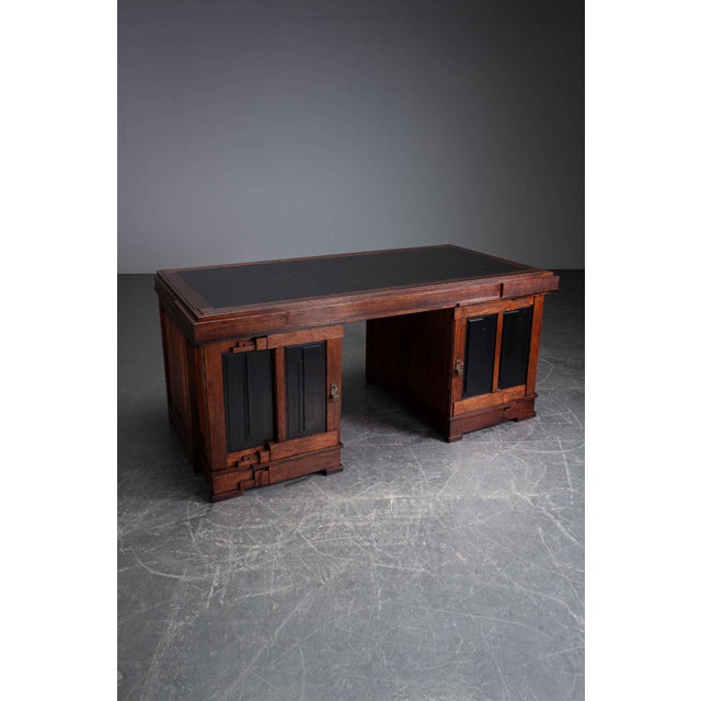 Amsterdam School Executive Desk, 1920s For Sale - Image 3 of 18