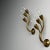 Mid-Century Modern Gio Ponti Attr., Italian Mid-Century Modern, Wall Sconces, Brass, Flower Shape For Sale - Image 3 of 11