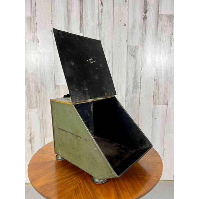 Early 20th Century Tole Painted Coal Box For Sale - Image 11 of 13