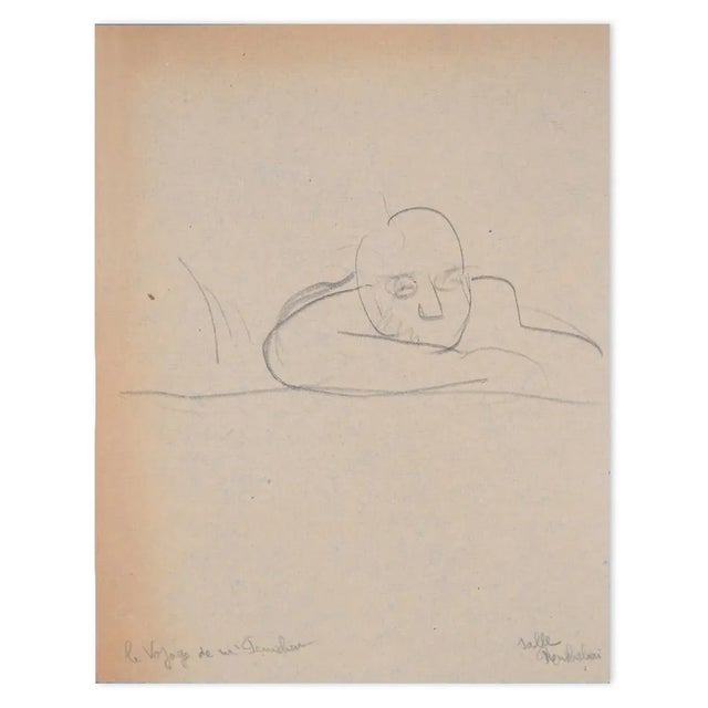 Filiberto Scarpelli, Figure, Original China Ink on Paper, 1930s For Sale