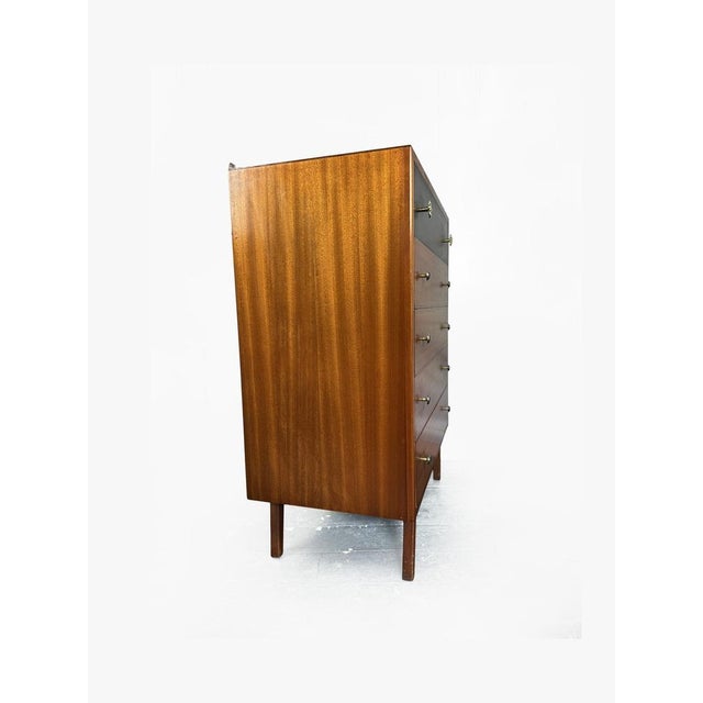 Wood Vintage Tallboy Chest of Five from Lebus, 1950s For Sale - Image 7 of 17