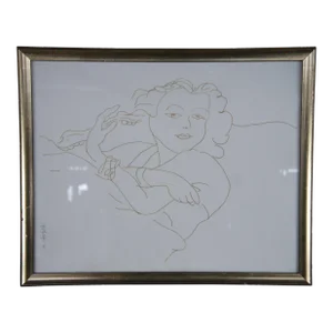 1941 Themes Et Variations F-4 Henri Matisse Lithograph on Paper Female Portrait