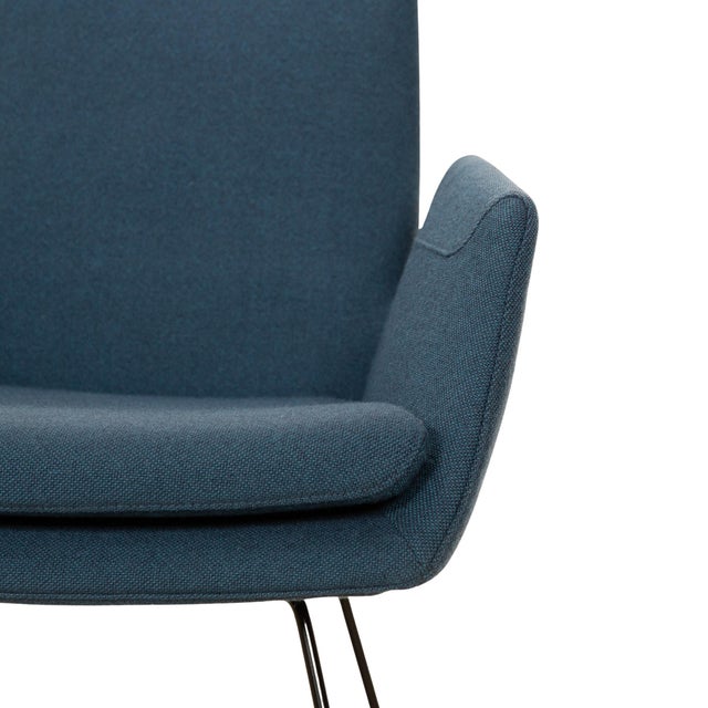 Modern Cordia Fabric Chairs in Dark Blue from Cor, Set of 6 For Sale - Image 3 of 14