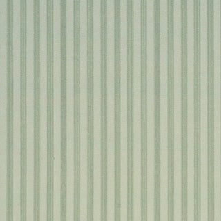 Schumacher Edwin Stripe Narrow Wallcovering In Sage For Sale