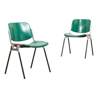 DSC 106 Stacking Chair in Chrome-Plated Tubular Steel by Giancarlo Piretti for Anonima Castelli, 1965 For Sale