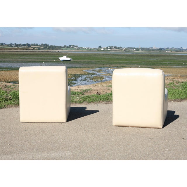 Vintage Faux Leather Lounge Chairs, 1970s, Set of 2 For Sale - Image 11 of 18