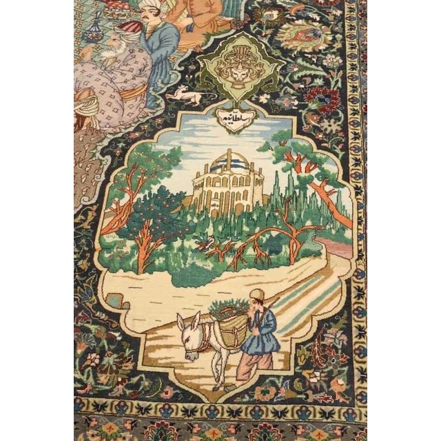 Middle Estern Tabriz Rug For Sale - Image 4 of 7