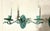 Pair of Antique French Style Verdigris Wall Sconces For Sale - Image 10 of 16